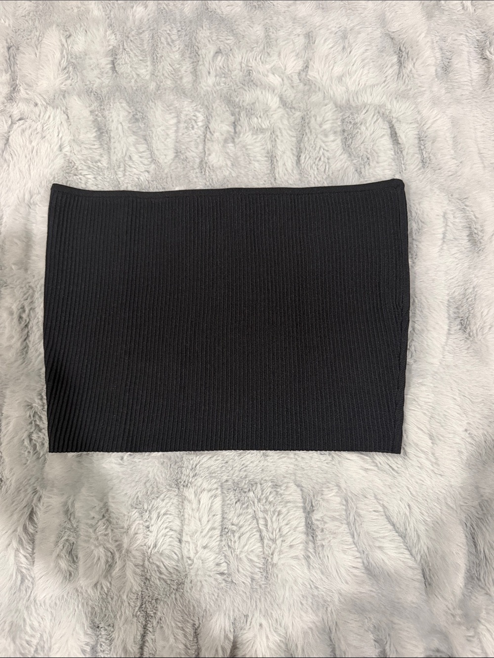 Kendall & Kylie Black Ribbed Tube Mini Skirt
